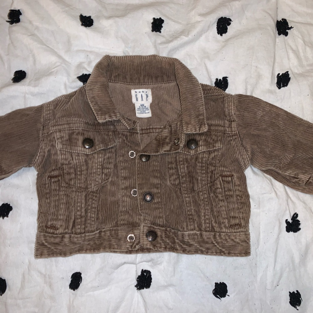 Baby Gap corduroy jacket brown sm 3-12m